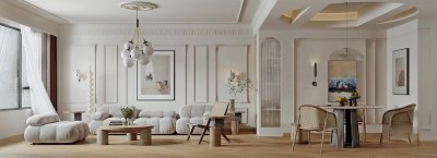 法式客餐厅3D模型下载